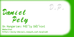 daniel pely business card